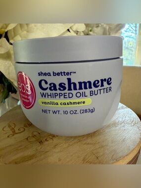 eos shea better Cashmere Whipped Oil Butter - vanilla cashmere 10 oz